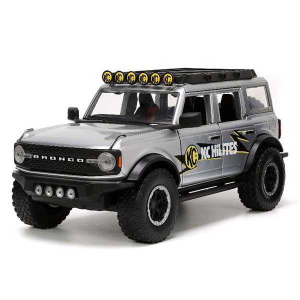 JADATOYS 1:24 JUST TRUCKS w/RACK &amp; WHEELS  2021 FORD BRONCO ミニカー