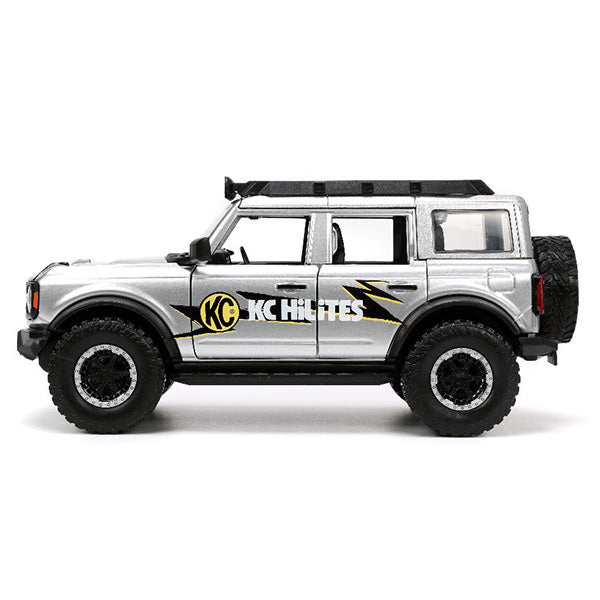 JADATOYS 1:24 JUST TRUCKS w/RACK &amp; WHEELS  2021 FORD BRONCO ミニカー