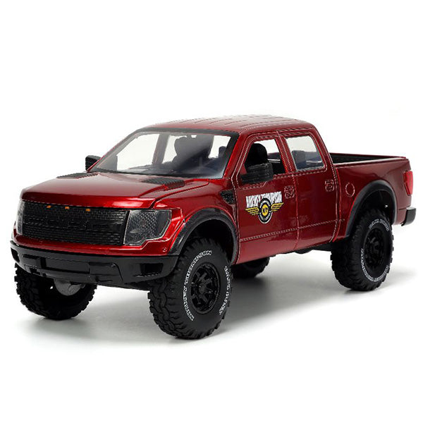 JADATOYS 1:24 JUST TRUCKS w/RACK &amp; WHEELS  2011 FORD F-150 SVT RAPTOR ミニカー