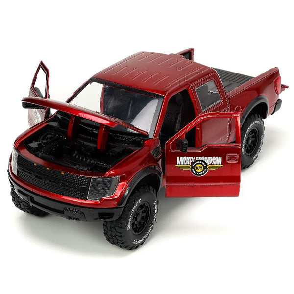 JADATOYS 1:24 JUST TRUCKS w/RACK &amp; WHEELS  2011 FORD F-150 SVT RAPTOR ミニカー