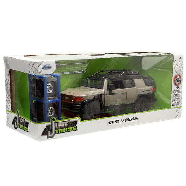 JADATOYS 1:24 JUST TRUCKS w/RACK &amp; WHEELS  TOYOTA FJ CRUISER ミニカー