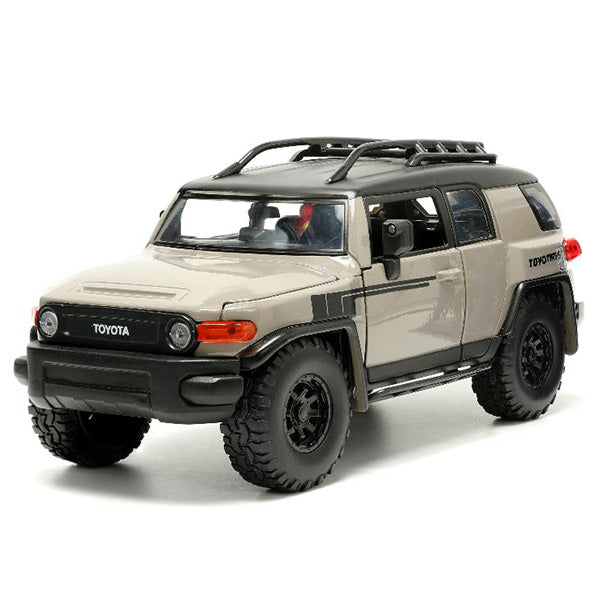 JADATOYS 1:24 JUST TRUCKS w/RACK &amp; WHEELS  TOYOTA FJ CRUISER ミニカー