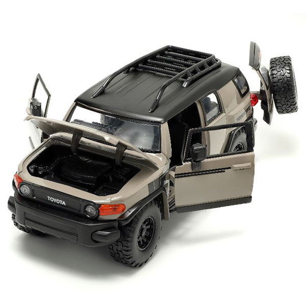 JADATOYS 1:24 JUST TRUCKS w/RACK &amp; WHEELS  TOYOTA FJ CRUISER ミニカー