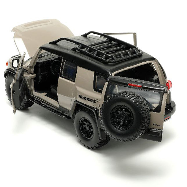 JADATOYS 1:24 JUST TRUCKS w/RACK &amp; WHEELS  TOYOTA FJ CRUISER ミニカー