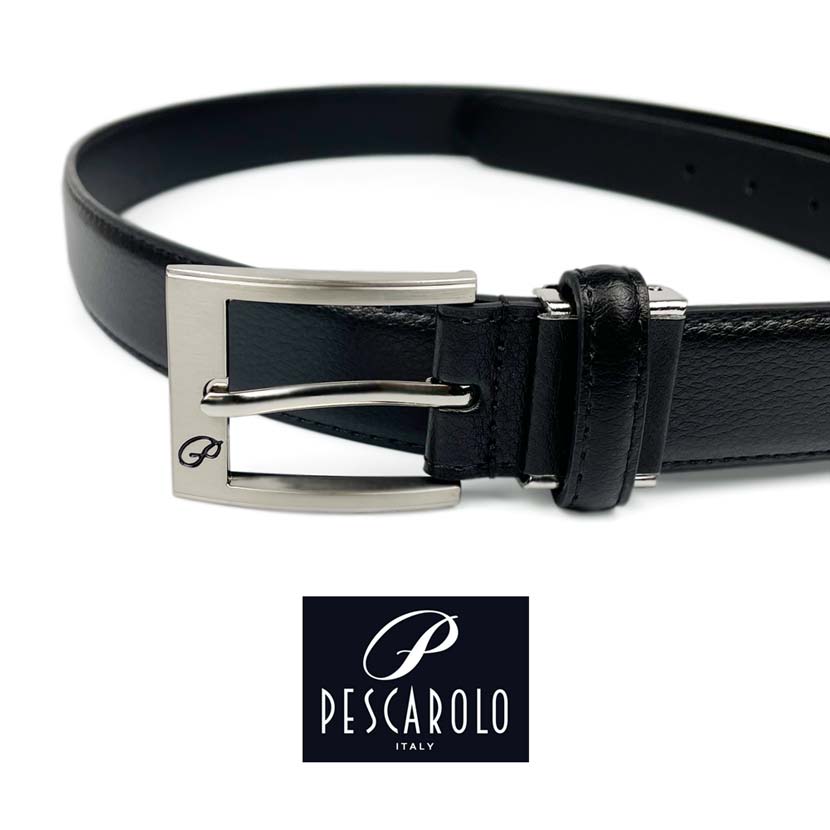 PESCAROLO Real leather pin belt long size