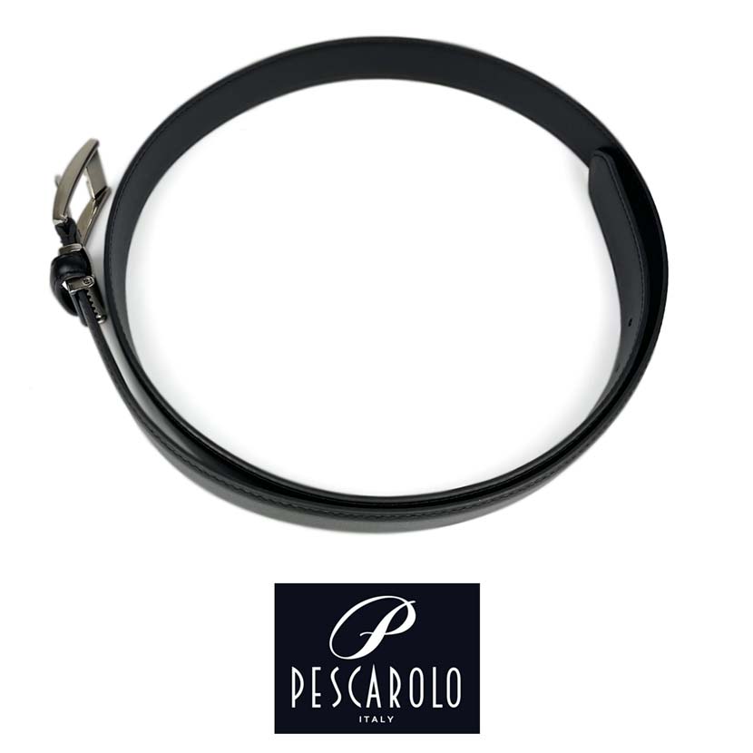 PESCAROLO Real leather pin belt long size