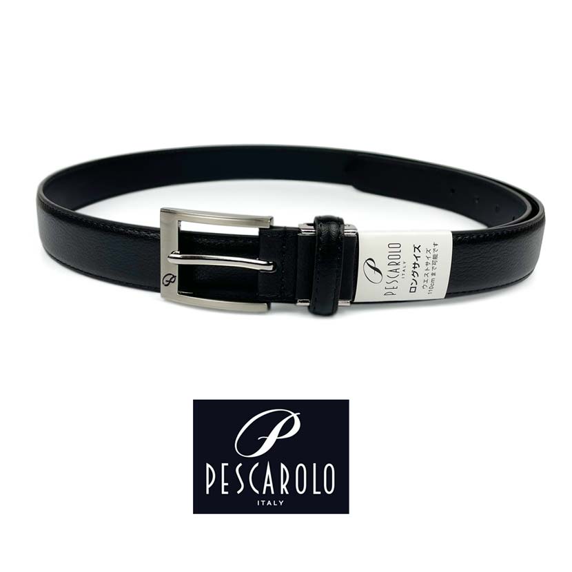 PESCAROLO Real leather pin belt long size