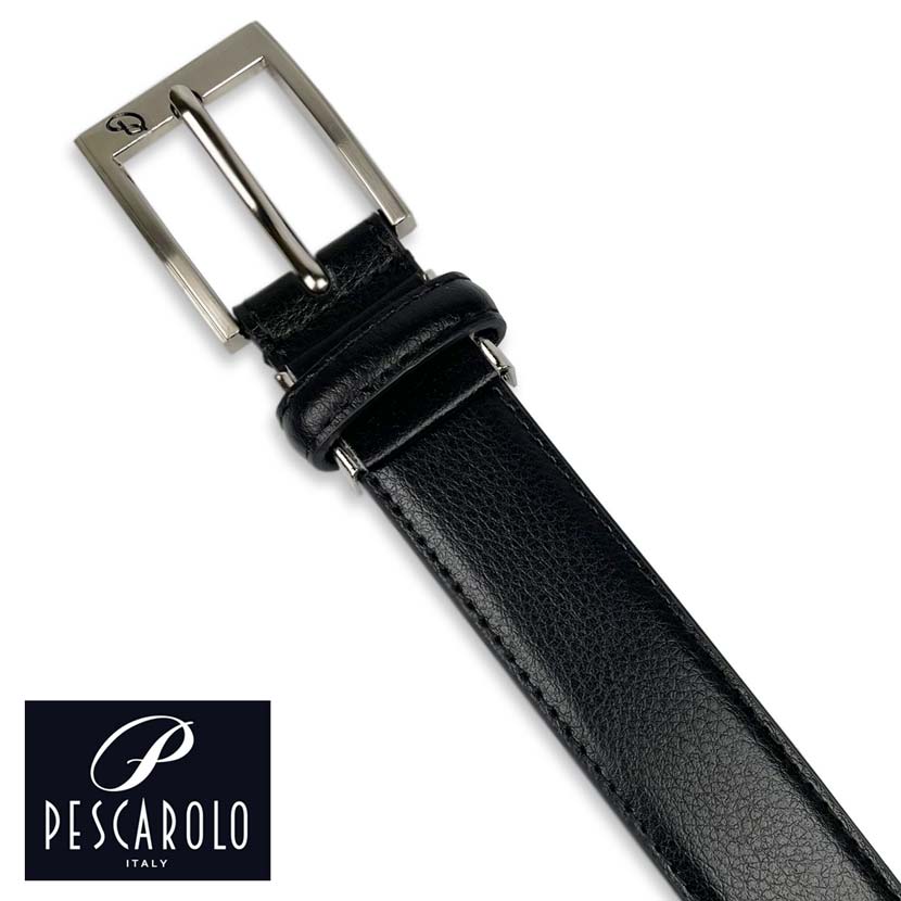 PESCAROLO Real leather pin belt long size