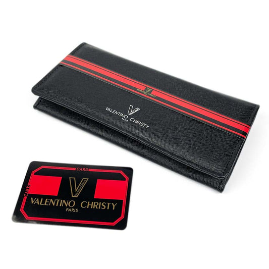 VALENTINO CHRISTY PU leather cover long wallet bill compartment long wallet