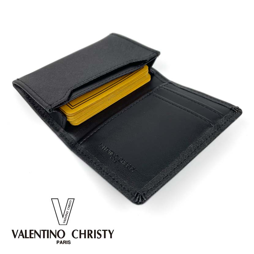 VALENTINO CHRISTY PU leather business card holder card case