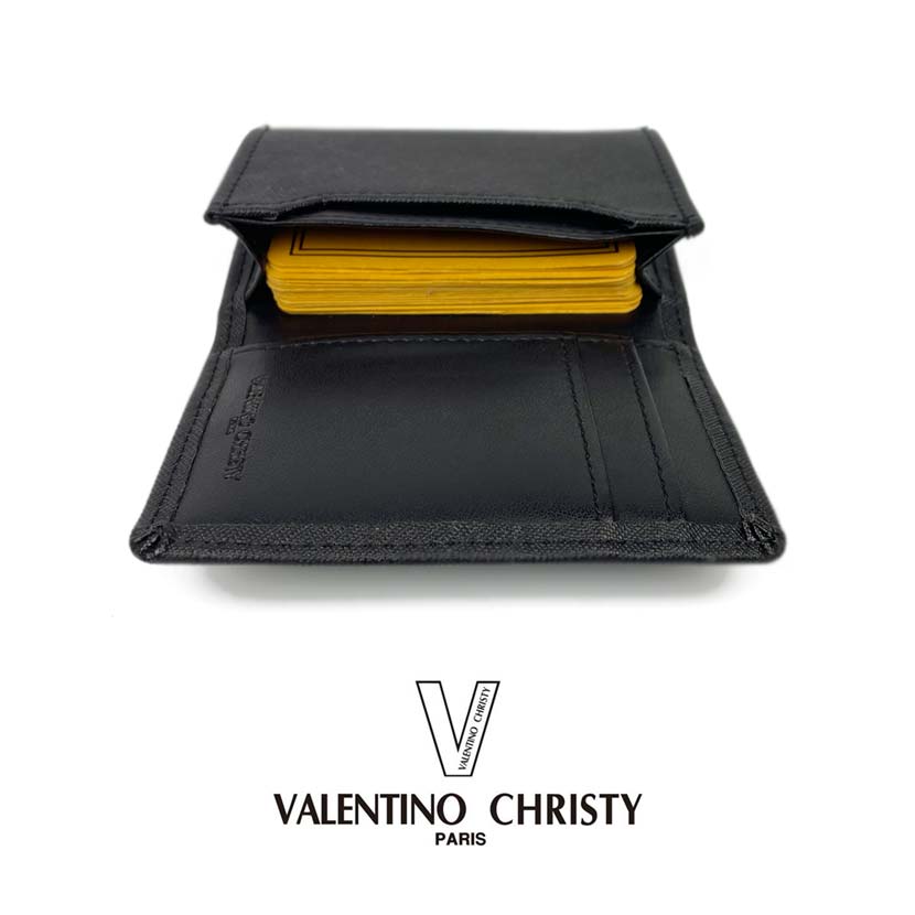 VALENTINO CHRISTY PU leather business card holder card case