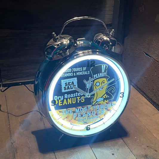 Neon alarm clock PEANUT [Mr. Peanut]