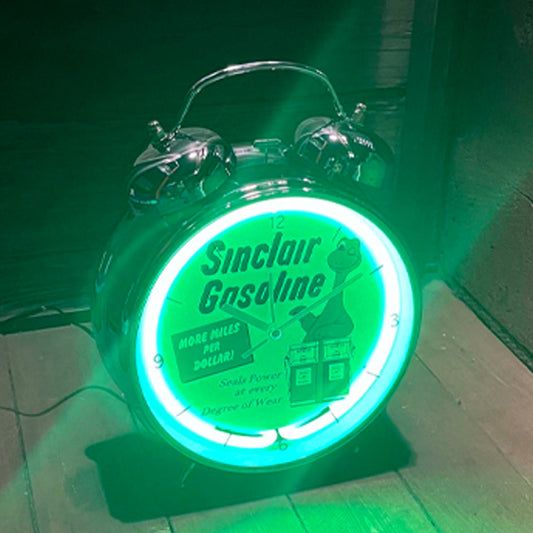 Neon alarm clock SINCLAIR [Sinclair gasoline]