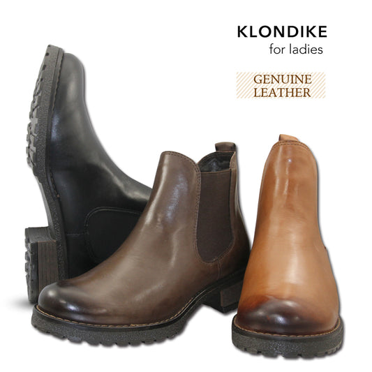 [KLONDIKE] [Genuine Leather] Side Gore Boots 12013