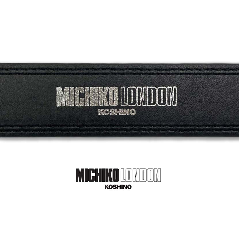 MICHIKO LONDON ミチコロンドン リアルレザー ピンバックルデザイン ベルト