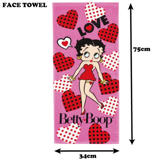 betty boop towel heart