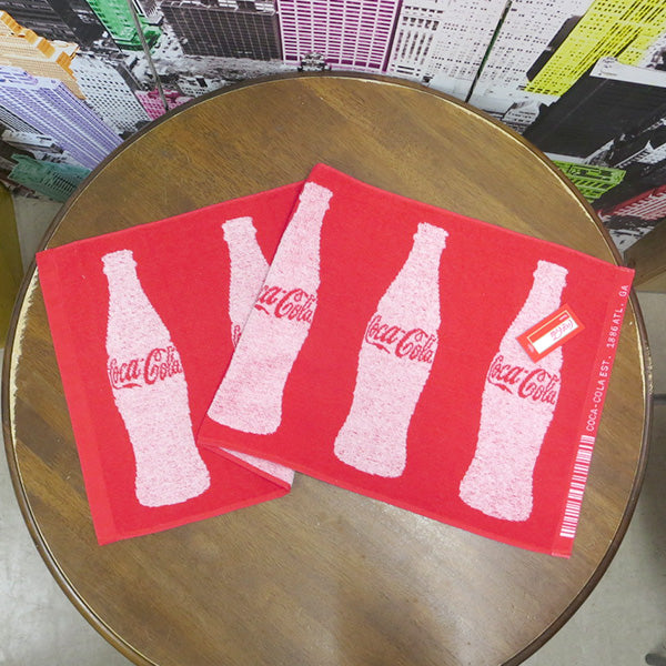 coca cola towel bottle