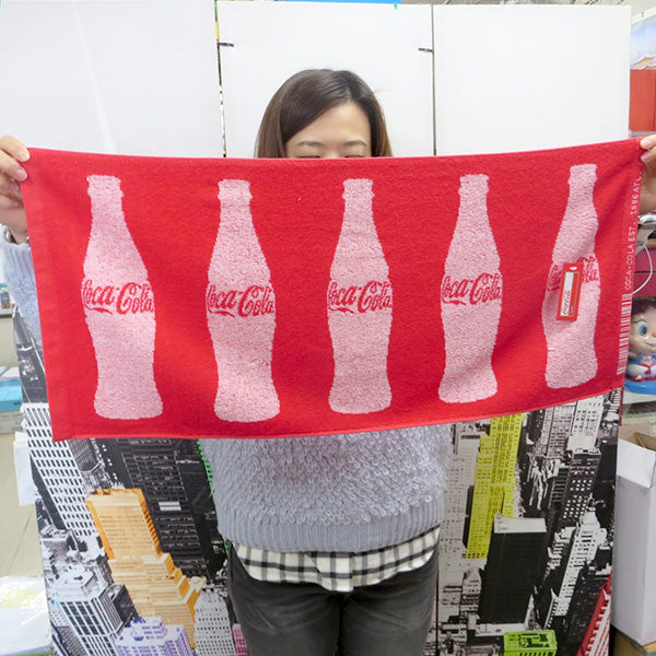 coca cola towel bottle