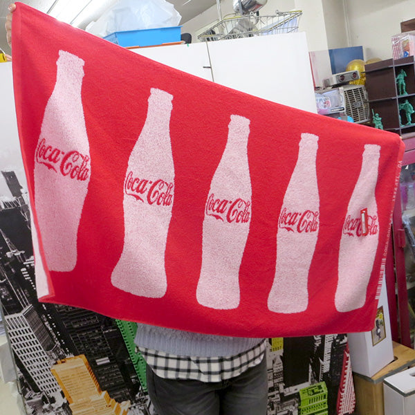 coca cola towel bottle