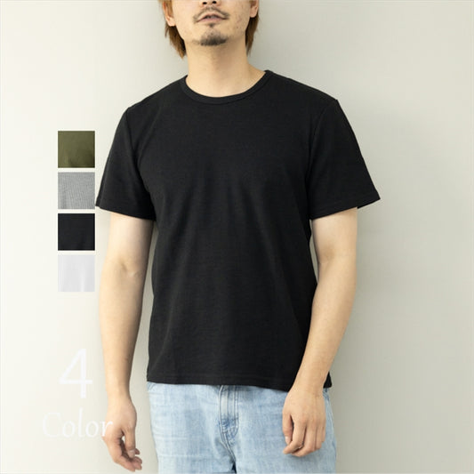 T-shirt Men's Short Sleeve Waffle Thermal Short Sleeve T-Shirt Waffle T-Shirt Cut and Sewn Tops Inner Standard