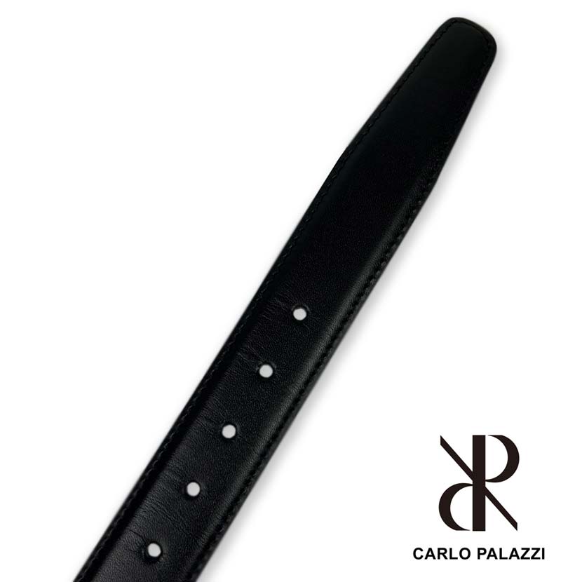 All 2 colors CARLO PALAZZI Made in Japan Real Leather Simple Belt Pin Type