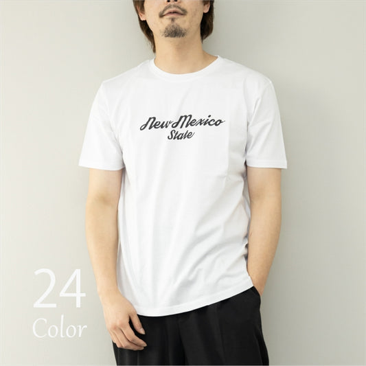 Men's Short Sleeve Logo Print Slim Short Sleeve T-Shirt Printed T-Shirt Cut and Sewn Tops Unisex