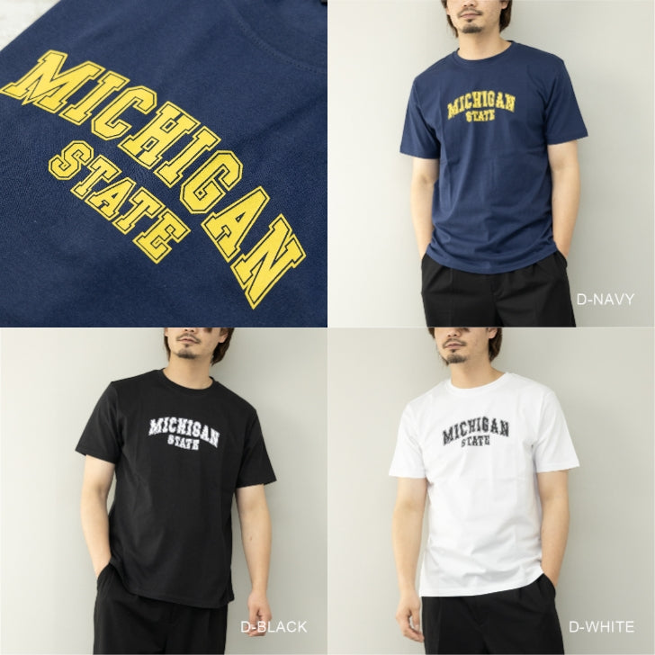 Tシャツ メンズ 半袖 ロゴプリント スリム 半袖Tシャツ プリントTシャツ カットソー トップス ユニセックス