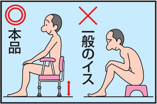 Folding shower chair "Rakuyu"