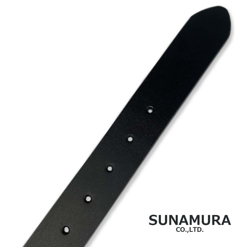 All 3 colors SUNAMURA Original Real Leather Normal Design Belt Simple 3.2cm width