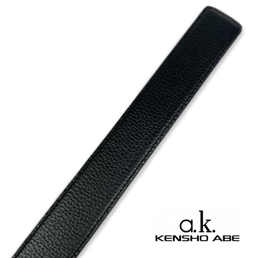 [Made in Japan] KENSHO ABE Real Leather Belt Fit Buckle No Hole Belt