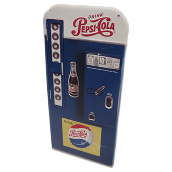 Die cut embossed metal sign PEPSI - COLA VENDING MACHINE [Pepsi tin sign]