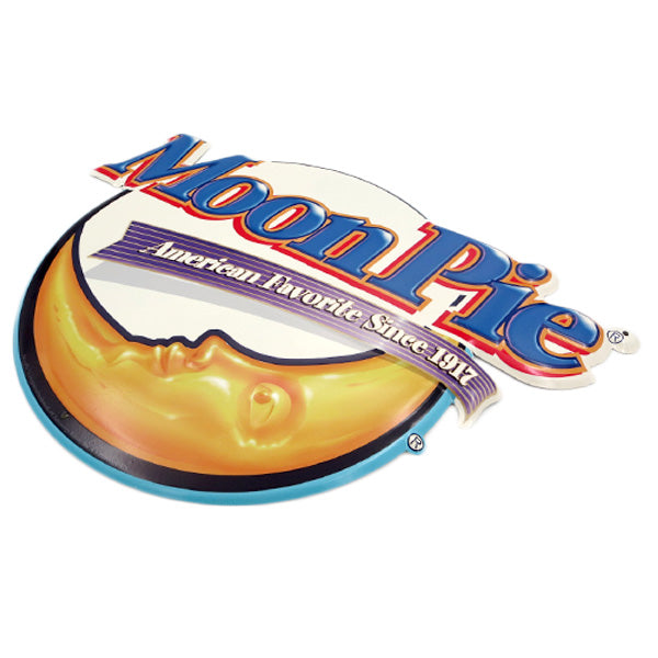 ダイカットエンボスメタルサイン Moon Pie  AMERICAN FAVORITE【ムーンパイブリキ看板】