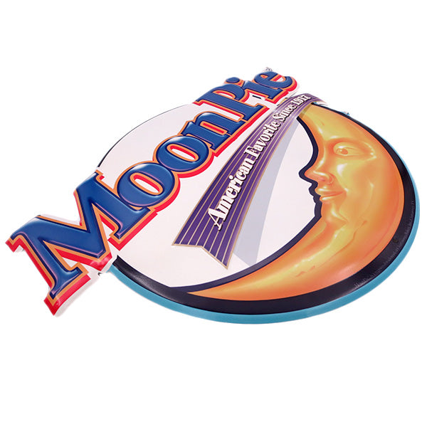 ダイカットエンボスメタルサイン Moon Pie  AMERICAN FAVORITE【ムーンパイブリキ看板】