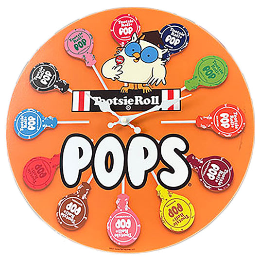 MDF ウッド クロック  Tootsie POPS【トッツィー ポップス】