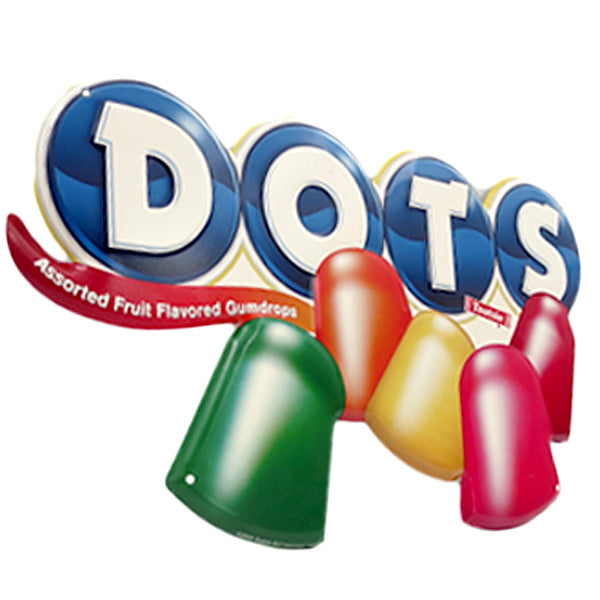 ダイカットエンボスメタルサイン Tootsie DOTS  【トッツィー ドッツ ブリキ看板】