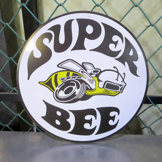 ラウンドメタルサイン SUPER BEE