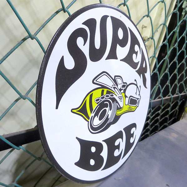 ラウンドメタルサイン SUPER BEE