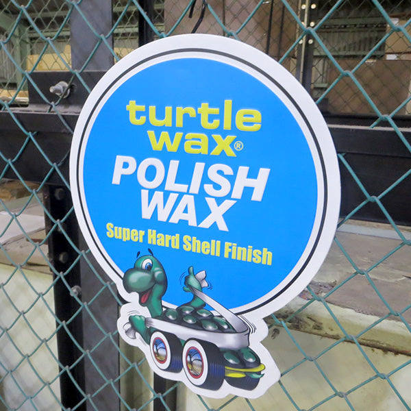 ダイカットエンボス メタルサイン Turtle Wax【タートルワックス ブリキ看板】