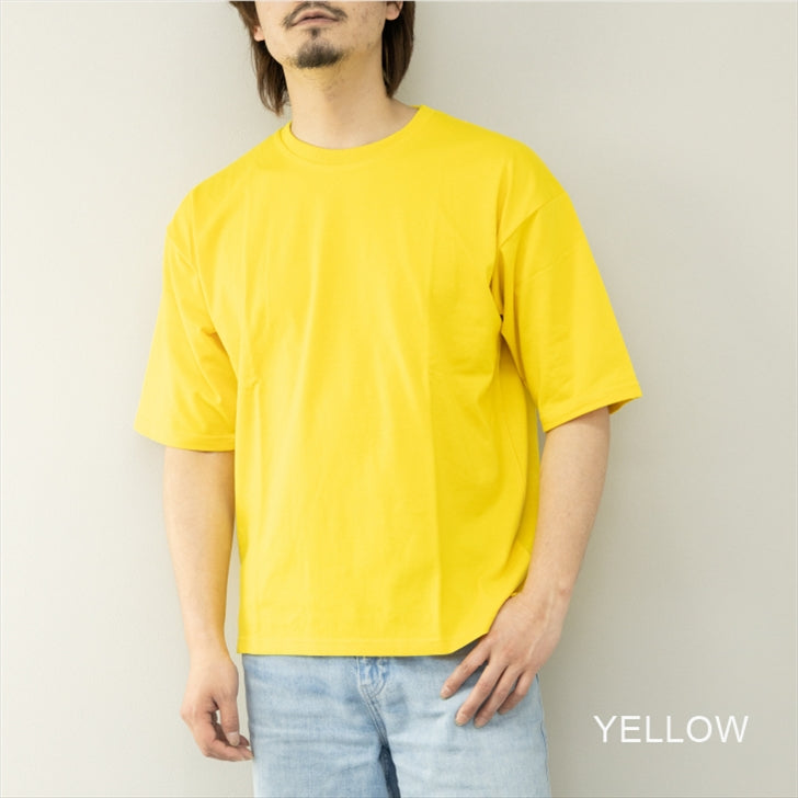 Tシャツ メンズ 半袖 接触冷感 天竺 ビッグシルエット カットソー トップス インナー 部屋着 ルームウェア