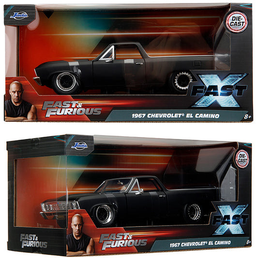 JADATOYS 1:24 ワイルドスピードダイキャストカー 1967 CHEVROLET EL CAMINO