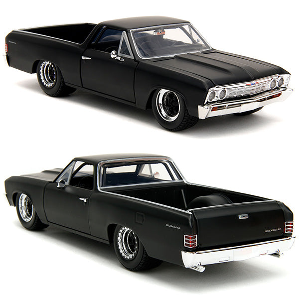 JADATOYS 1:24 ワイルドスピードダイキャストカー 1967 CHEVROLET EL CAMINO