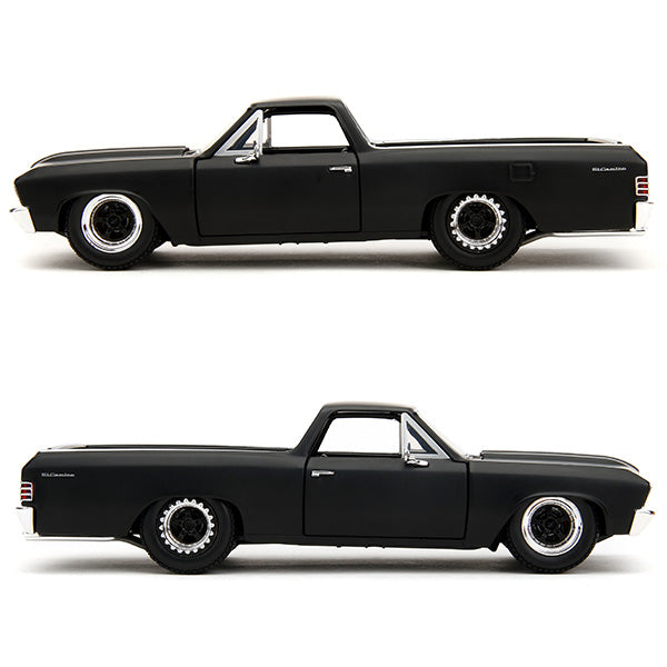 JADATOYS 1:24 ワイルドスピードダイキャストカー 1967 CHEVROLET EL CAMINO