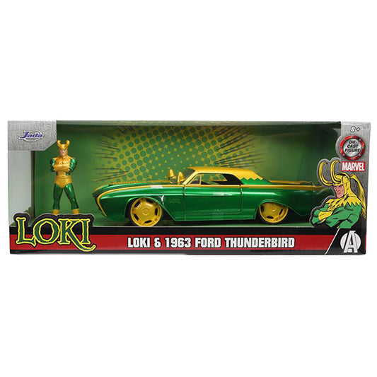 1:24 MARVEL LOKI &amp; 1963 FORD THUNDERBIRD [Loki minicar]