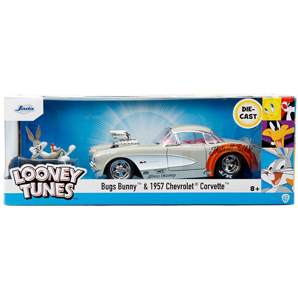1:24 LOONEY TUNES 1957 CHEVY CORVETTE w/ BUGS BUNNY [Looney Tunes] Mini Car