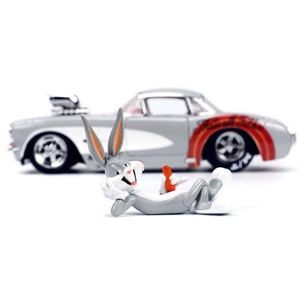 1:24 LOONEY TUNES 1957 CHEVY CORVETTE w/ BUGS BUNNY [Looney Tunes] Mini Car