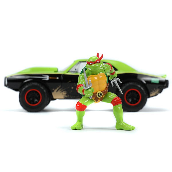 1:24 TURTLES 1967 CHEVY CAMARO w/ RAPHAEL 【タートルズ】ミニカー