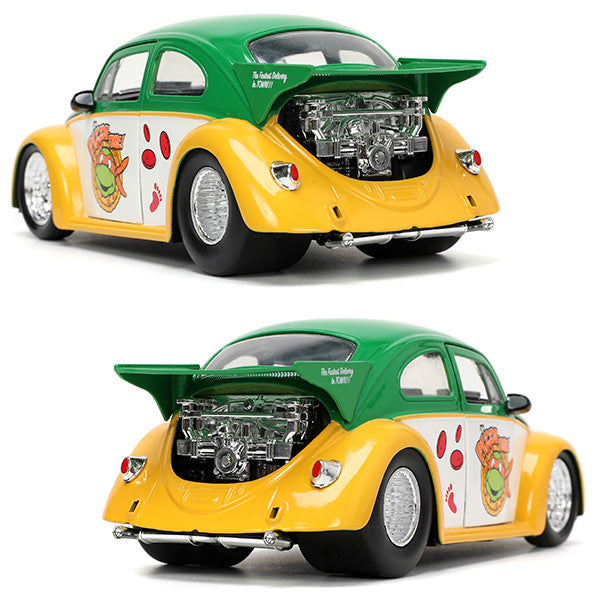 1:24 TURTLES 1959 VW DRAG BEETLE w/ MICHELANGELO [Turtles] Mini car