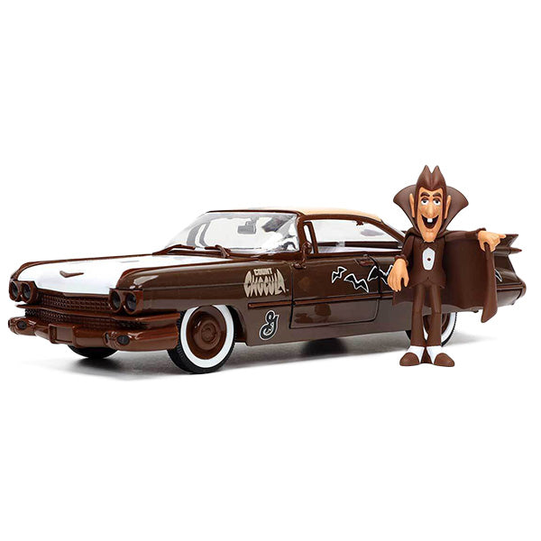 1:24 GENERAL MILLS 1959 CADILLAC COUPE DEVILLE  w/ COUNT CHOCULA【カウント・チョキュラ】ミニカー