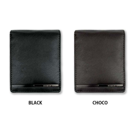 [2 colors] hiromichi nakano Hiromichi Nakano Soft Real Leather Bifold Wallet Short Wallet