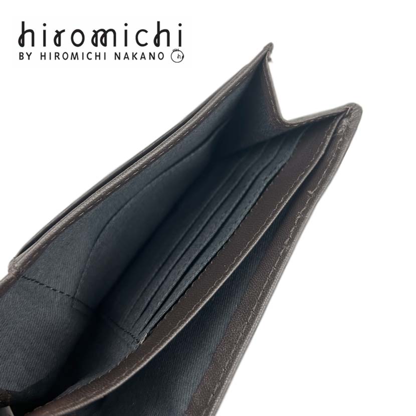 [2 colors] hiromichi nakano Hiromichi Nakano Soft Real Leather Bifold Wallet Short Wallet